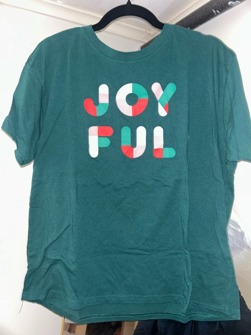 Mighty Fine Teal Green 'JOYFUL' Graphic Tee